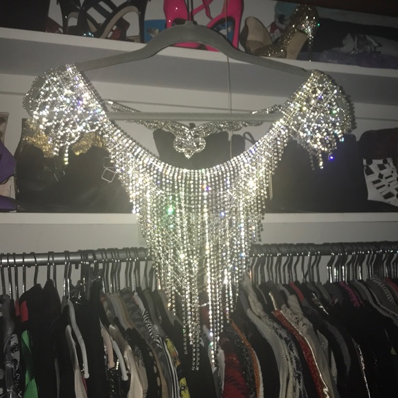 Nasty Gal Dripping In Crystals Body Chain - Picture 10 of 10